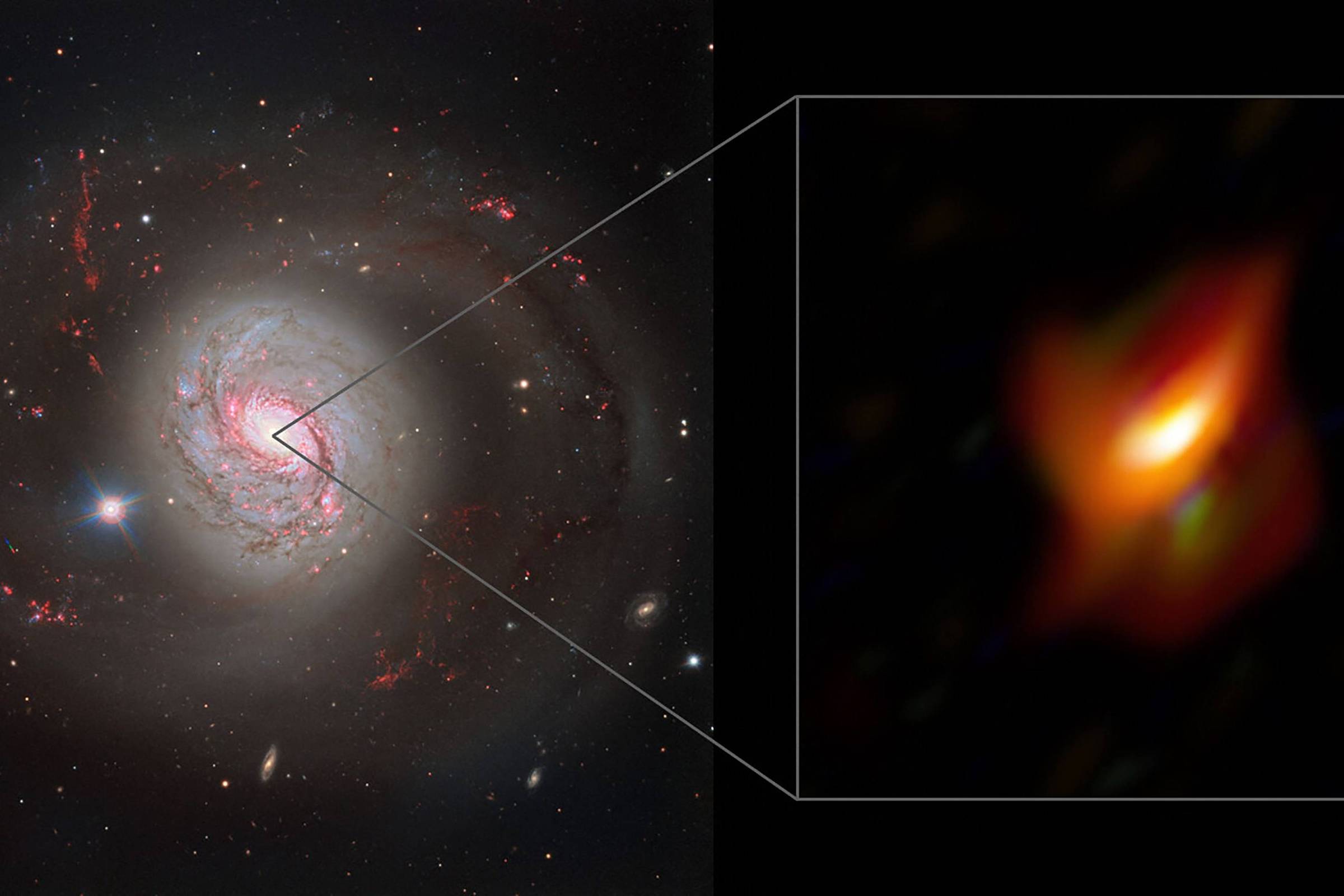 Черные дыры в ядрах галактик. Черная дыра в центре Галактики м87. Снимок черной дыры в центре Галактики м87. Смехмассивная чёрная дыра в центре Галактики. Галактики messier 77.