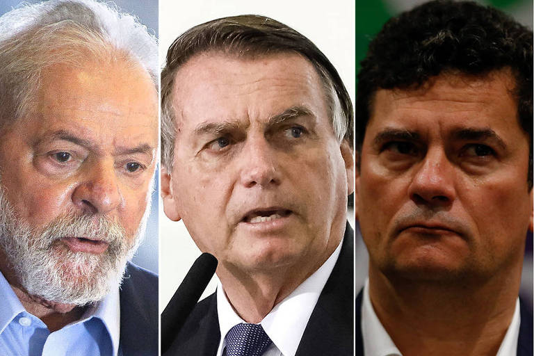  Ex presidente Lula, Jair Bolsonaro e Sergio Moro