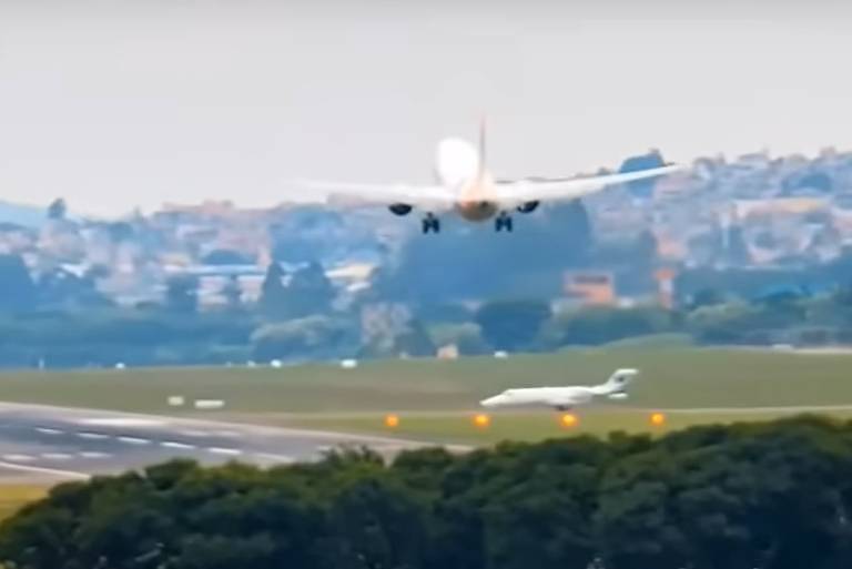 Avião arremete após aproximação de jatinho sem autorização no aeroporto de Guarulhos