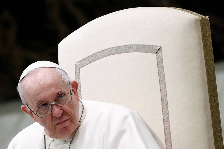 O papa Francisco na audiência desta quarta no Vaticano