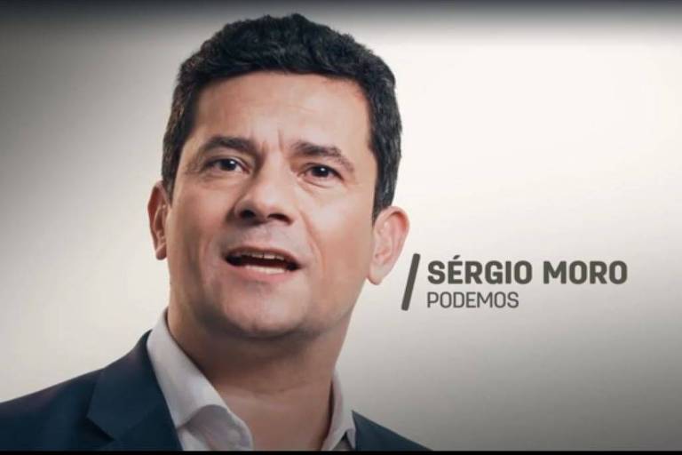 Sergio Moro em propaganda partidária do Podemos