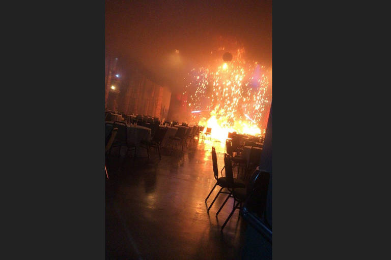 Incêndio no Mavsa Resort, em Cesário Lange (SP)
