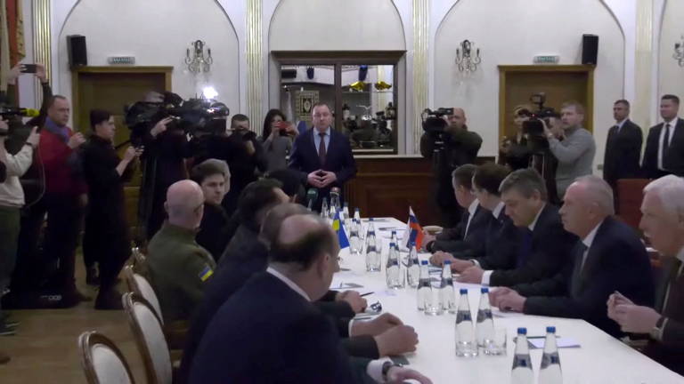 Negociação entre Rússia e Ucrânia na Belarus