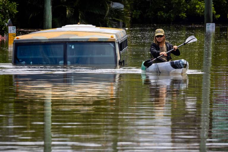 Fortes chuvas provocam inundações na Austrália; veja fotos de hoje