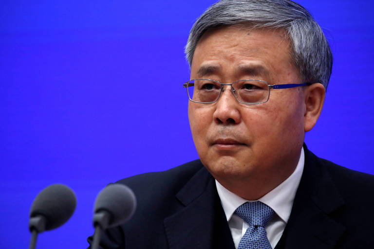Guo Shuqing, presidente da Comissão Reguladora de Bancos e Seguros da China
