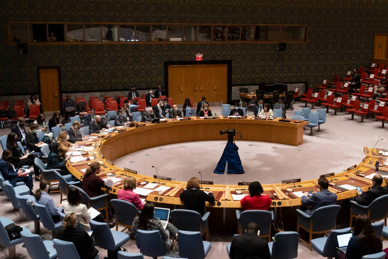 Reunião do Conselho de Segurança da ONU, em Nova York 