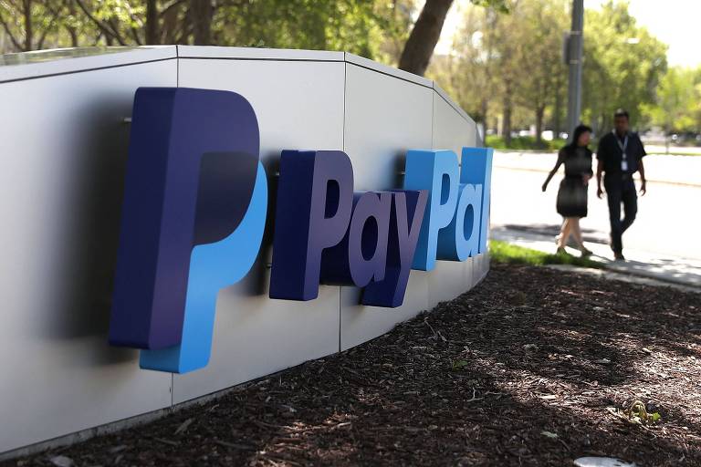 placa logo PayPal sede Califórnia Estados Unidos