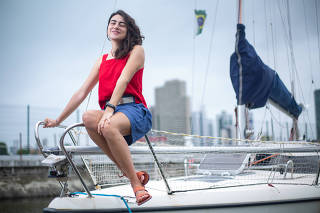 A velejadora Tamara Klink