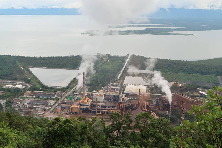 A mina de extração de níquel Fénix, em El Estor, na Guatemala