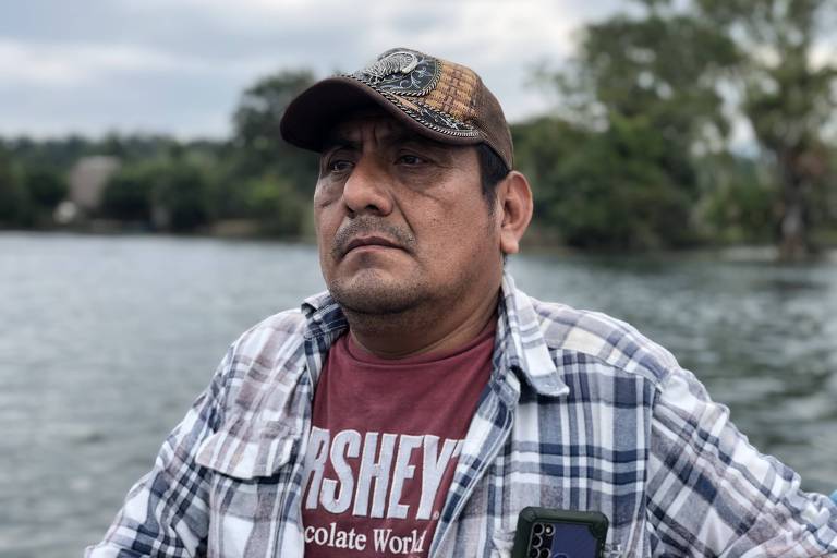 Cristobal Pop, presidente da associação local de pescadores de El Estor, na Guatemala