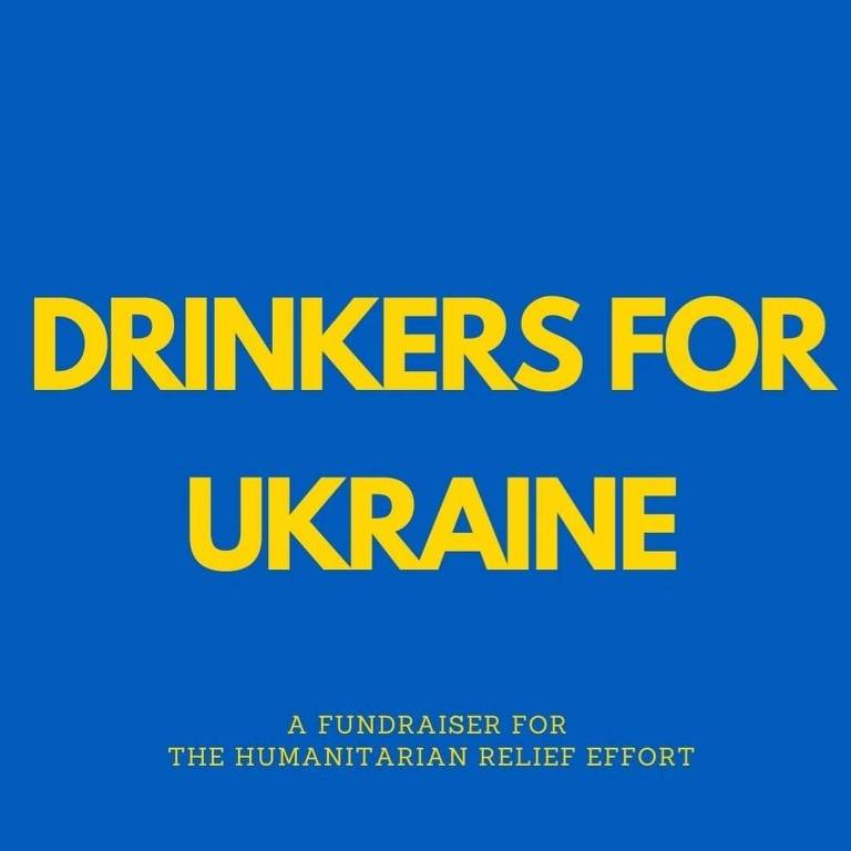 Projeto Drinkers For Ukraine, criado pela ucraniana Lana Svitankova