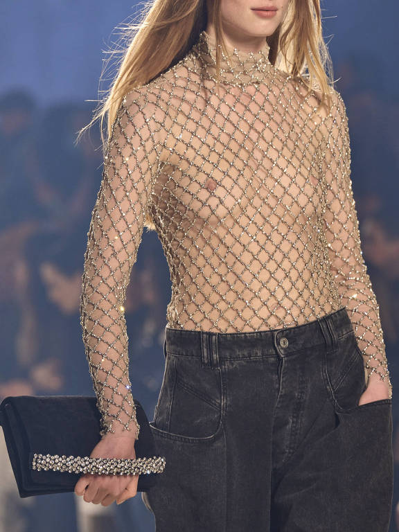 Look de Isabel Marant desfilado na Semana de Moda de Paris