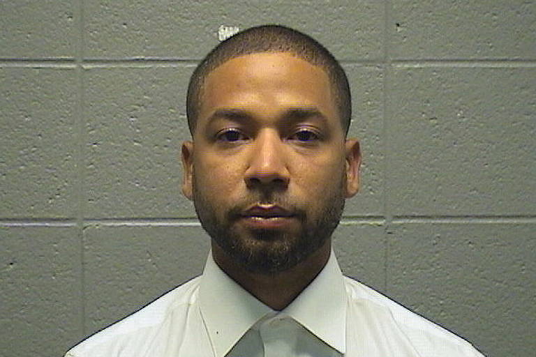 Jussie Smollett na cadeia de Cook County em Chicago, Illinois