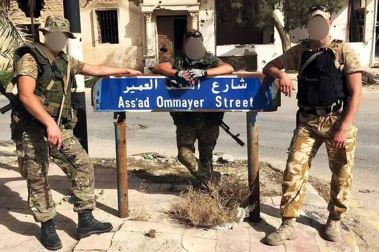 Membros do grupo Wagner na Síria 