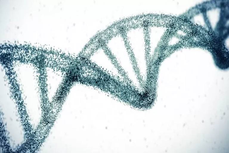 Imagem simulando o DNA