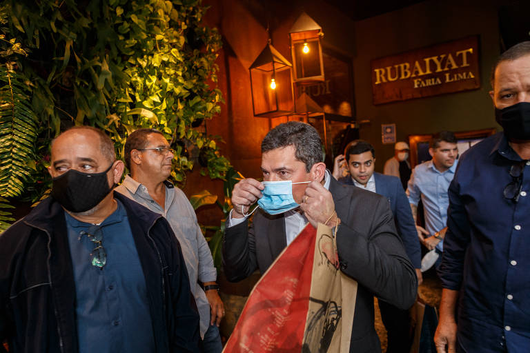 Sergio Moro participa de debate no restaurante Rubayat, em São Paulo
