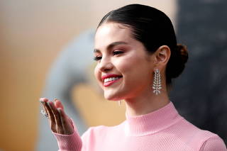 FILE PHOTO: Cast member Gomez poses at the premiere for the film 