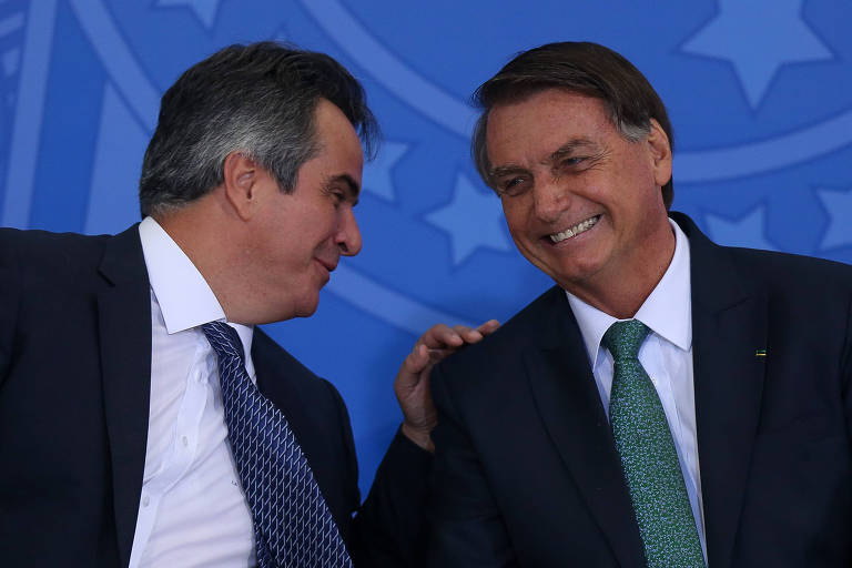 O ministro Ciro Nogueira e o presidente Jair Bolsonaro
