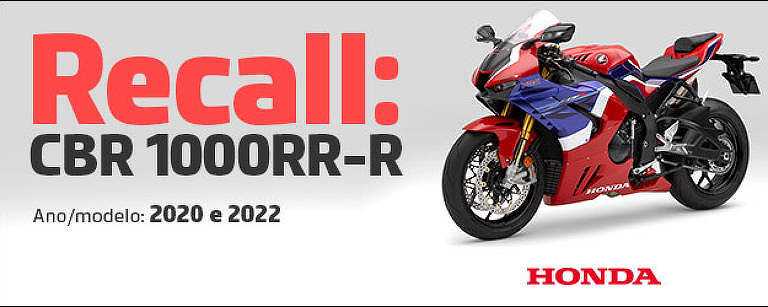 Moto Honda convoca recall para CBR 1000RR-R Fireblade