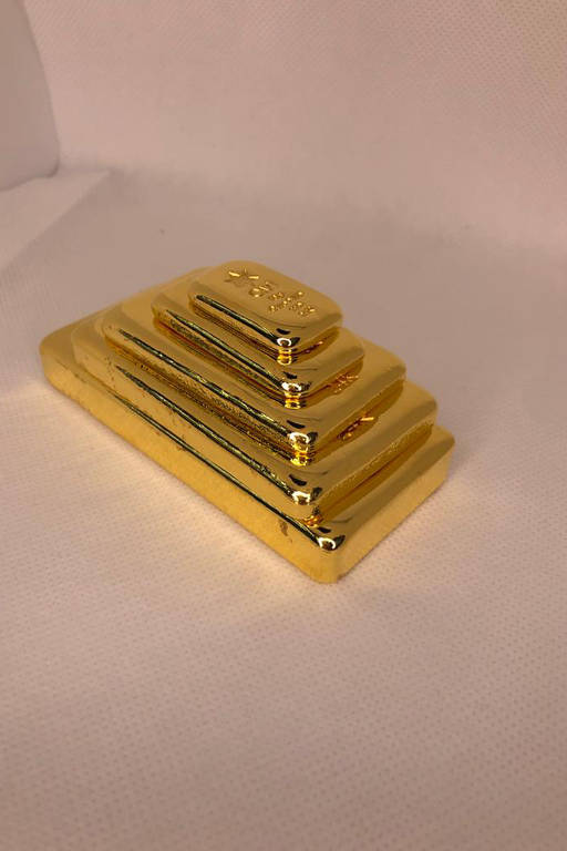 A empresa vende barras de ouro a partir de um grama, mas que podem chegar a pesar até um quilo
