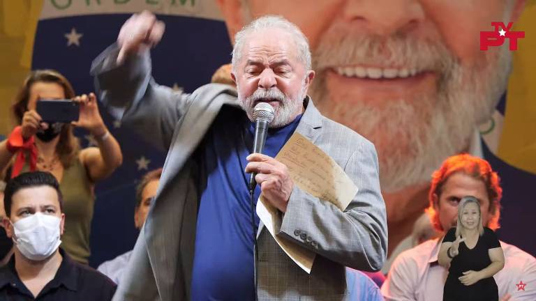O ex-presidente Lula em 2022
