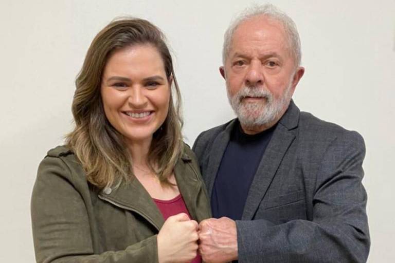 A deputada federal Marília Arraes (PT-PE)  e o ex-presidente Lula