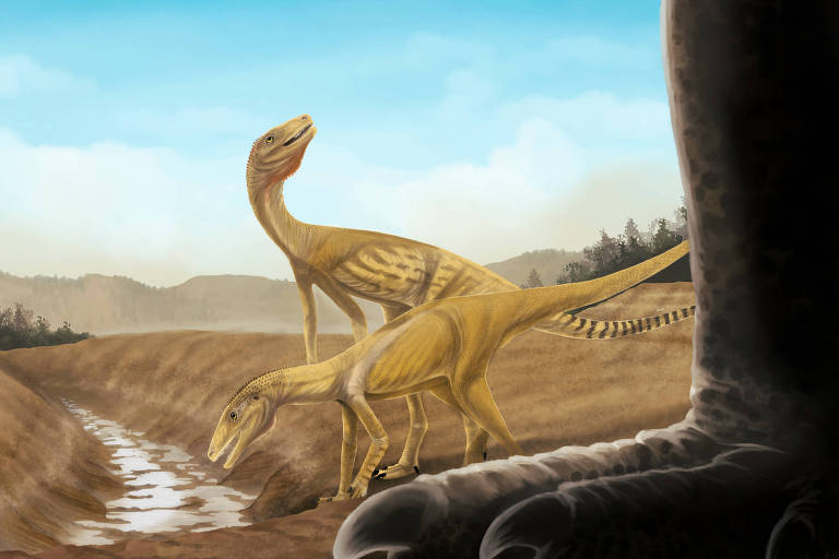 Ilustração de dinossauro