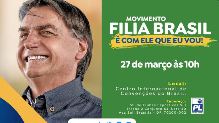 Cartaz com nova versão do evento, agora chamado de "Filia Brasil"