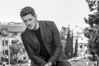 The singer Michael Buble in Los Angeles, March 10, 2022. (Devin Oktar Yalkin/The New York Times)