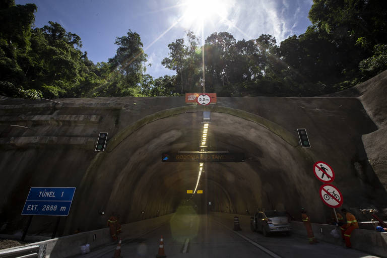 Túneis ganham destaque na nova rodovia dos Tamoios