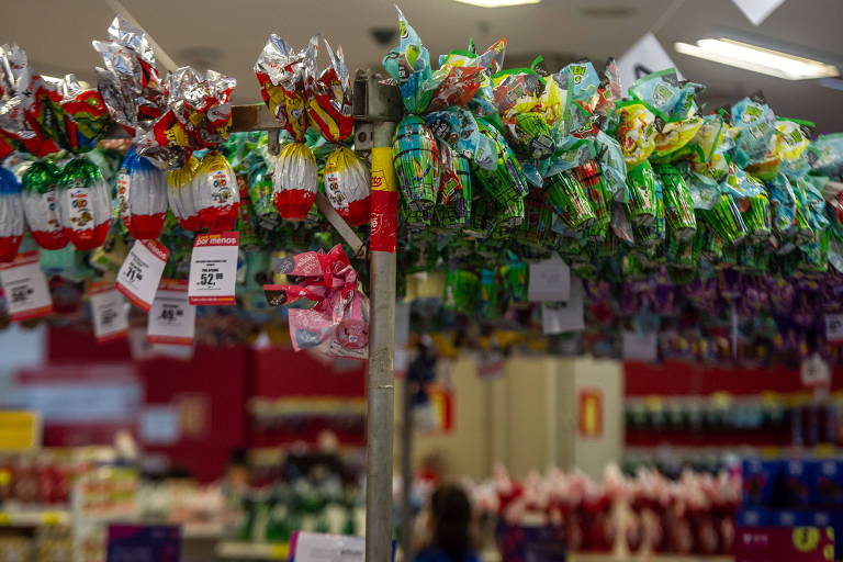 Ovo de Páscoa ficou até 40% mais caro, dizem supermercados