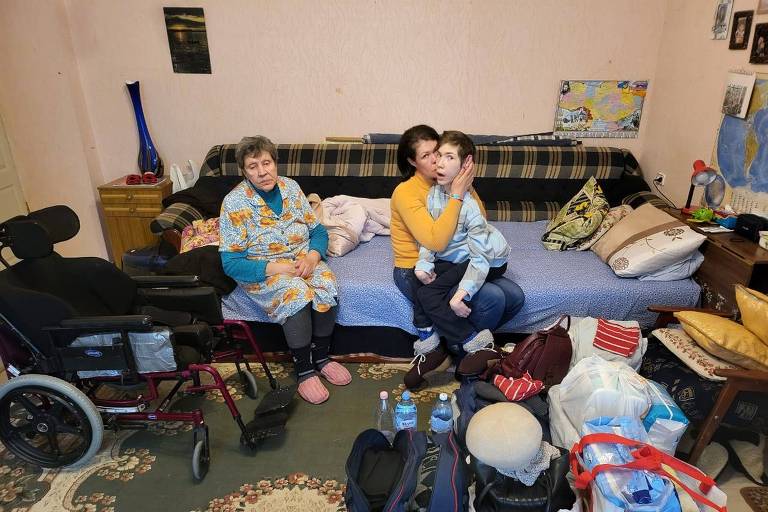O ucraniano Oleg, que conseguiu buscar a ex-mulher, o filho de 15 anos e a ex-sogra em Mariupol