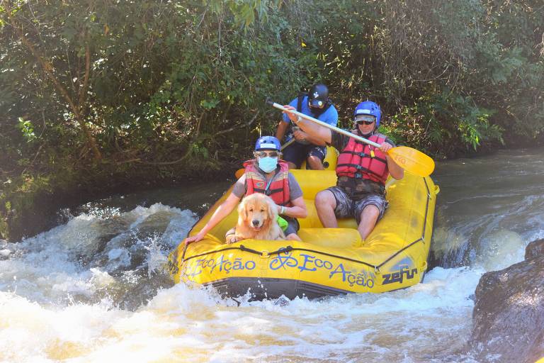 Brotas São Paulo
Rafiting com cachorro
Foto: divulgação