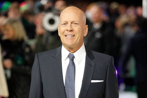 (FILES) In this file photo taken on January 09, 2019, US actor Bruce Willis poses on arrival for the European premiere of Glass in central London. - Willis, star of the 