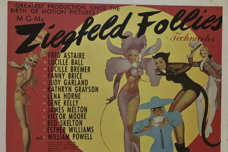 Ziegfeld Follies, musical de 1947 da MGM, ainda com seu grande elenco fixo 
