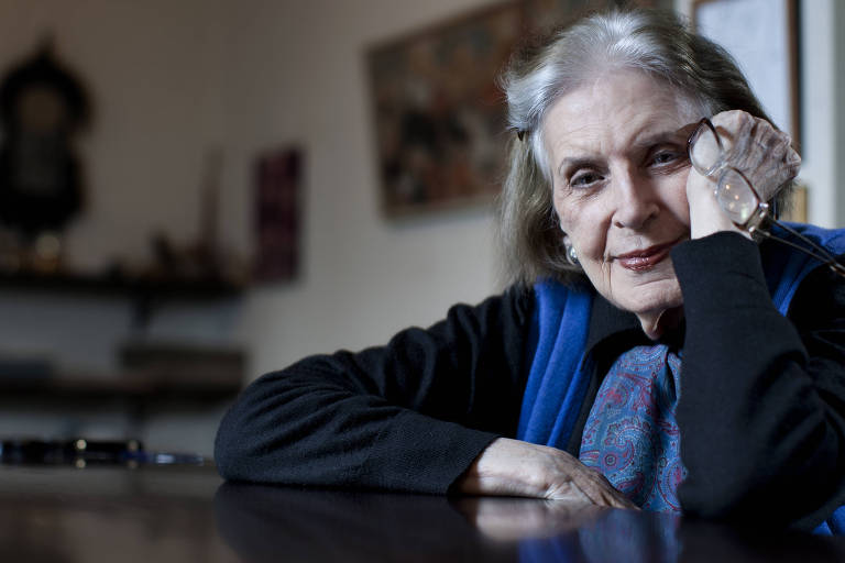 A escritora Lygia Fagundes Telles, que morreu aos 98 anos, em foto de 2013