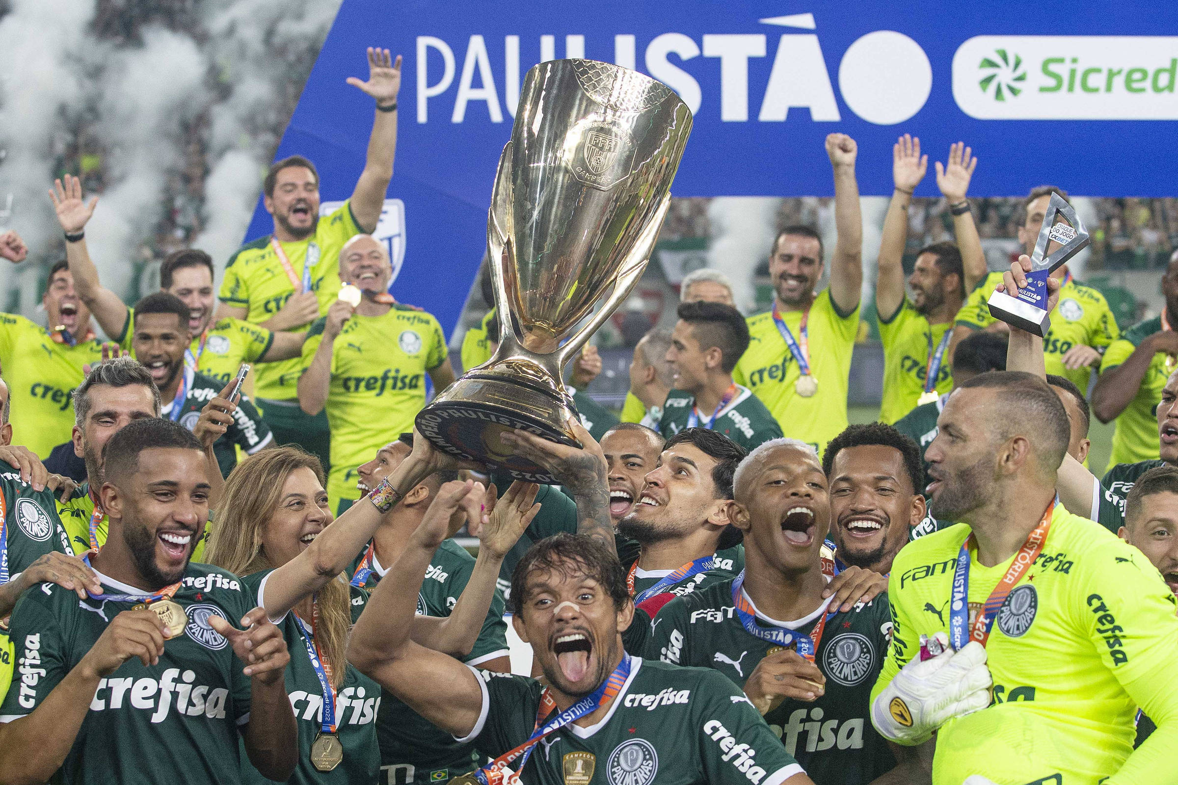 Palmeiras vence Campeonato Paulista e conquista 24º título - 03/04/2022 -  Palmeiras - Fotografia - Folha de S.Paulo