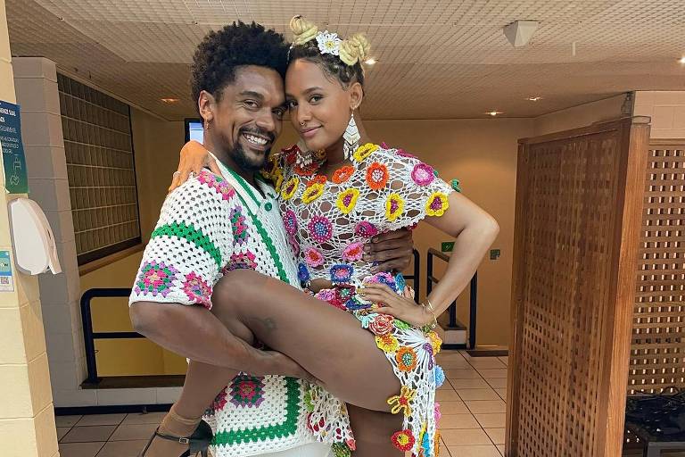 Jéssica Ellen e Marcus Lobo, vencedores da estreia do Dança dos Famosos 2022 no Domingão