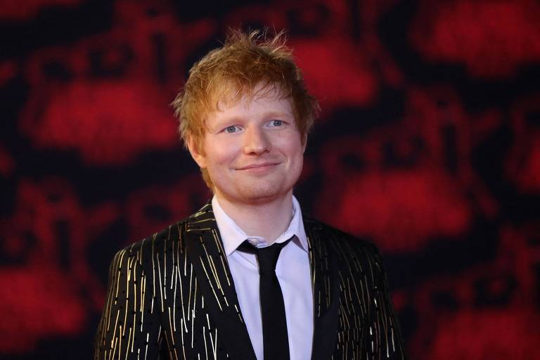 Ed Sheeran no tapete vermelho de Cannes