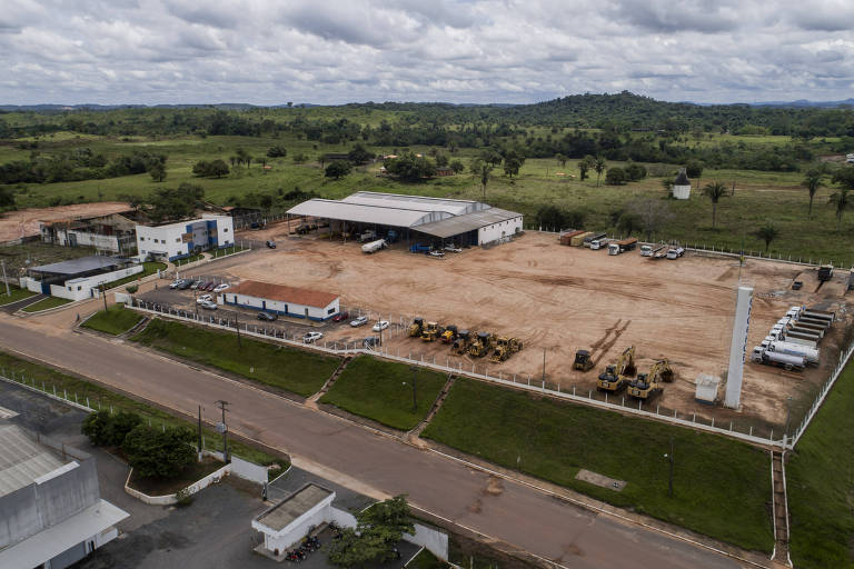 Vista aérea da sede da construtora Engefort, em Imperatriz (MA)
