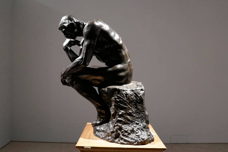 A escultura 'O Pensador', do francês Auguste Rodin