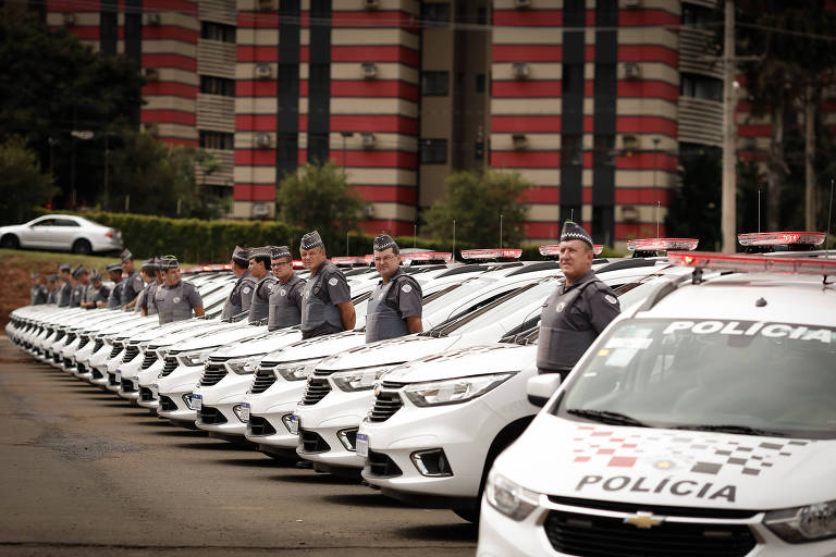Entrega de novos veículos para a Policia Militar de São Paulo em São José do Rio Preto 