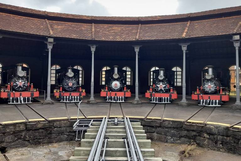 Girador de trens construído em 1882 é reaberto para visitação em MG