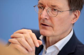 FILE PHOTO: German Health Minister Karl Lauterbach