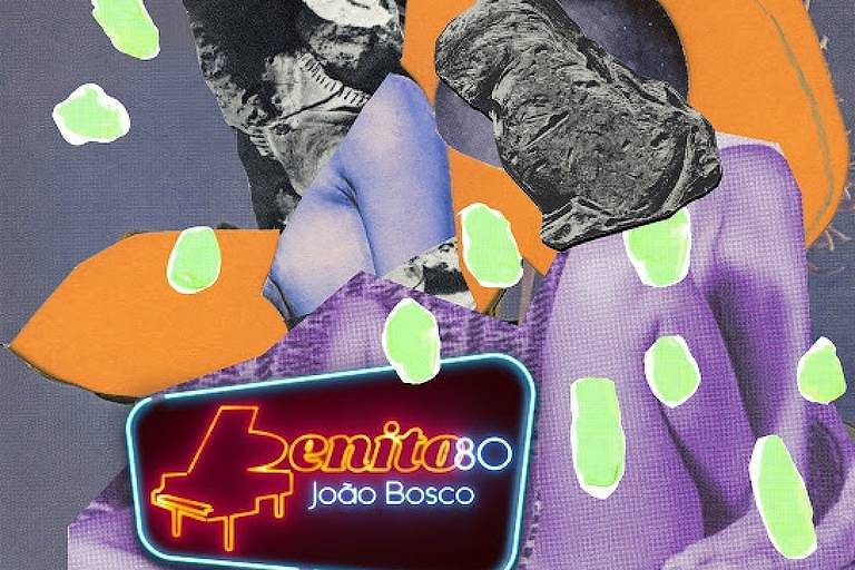 Um neon vermelho em formato de piano é o logo do projeto Benito 80 que lança um songbook do artista Benito di Paula