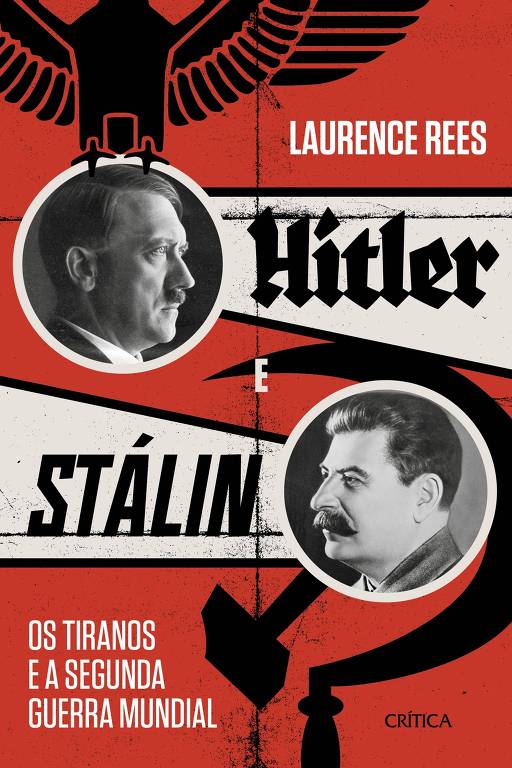 capa do livro com rostos de hitler e stalin