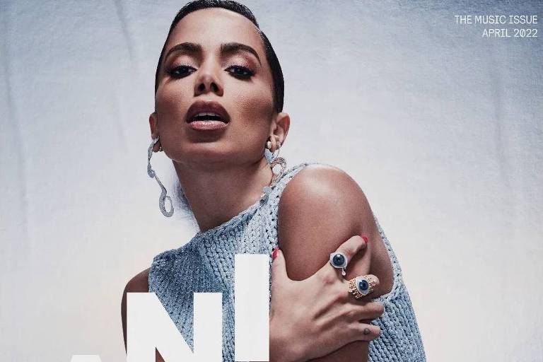 Anitta divulga nova capa de revista sem frase que gerou polêmica nas redes