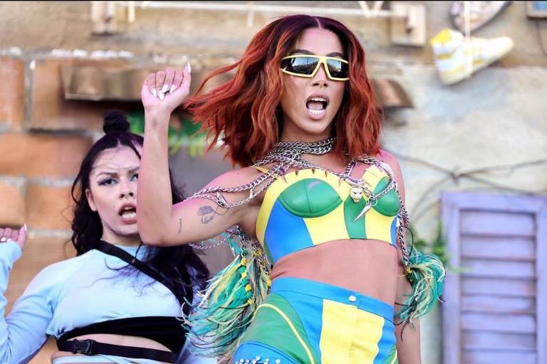A cantora Anitta se apresenta no primeiro fim de semana do festival Coachella 2022, na cidade de Indio, na Califórnia