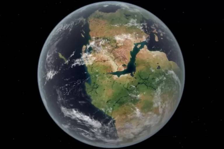 Os sete continentes já foram uma única massa de terra, um supercontinente chamado Pangeia