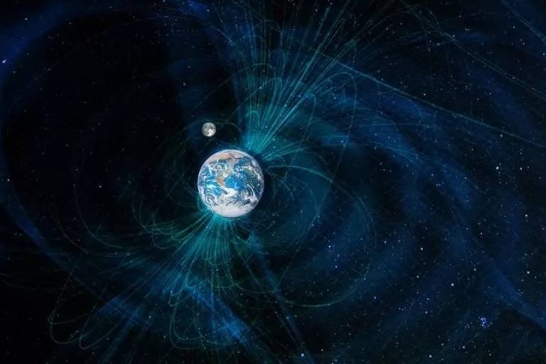 O campo magnético da Terra é 100 vezes mais forte que o da Via Láctea